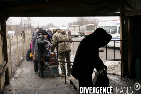 Un village sur la ligne de front ukrainienne.