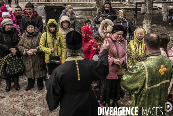 Un village sur la ligne de front ukrainienne.