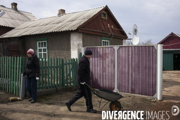 Un village sur la ligne de front ukrainienne.