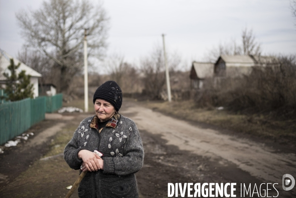 Un village sur la ligne de front ukrainienne.