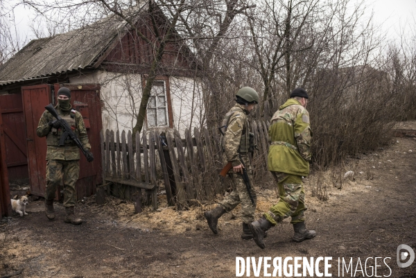 Un village sur la ligne de front ukrainienne.