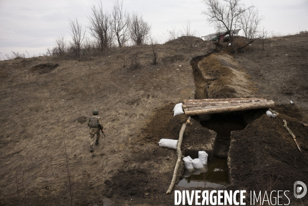 Un village sur la ligne de front ukrainienne.