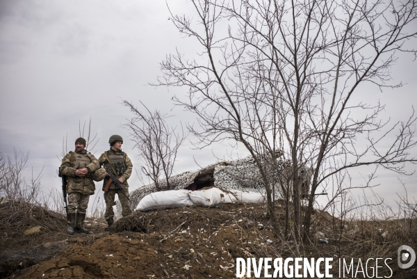 Un village sur la ligne de front ukrainienne.