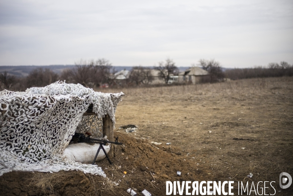 Un village sur la ligne de front ukrainienne.