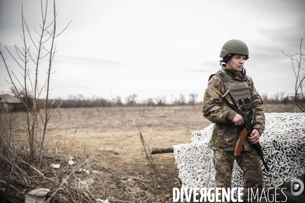 Quotidien sur la ligne de front ukrainienne, dans le donbass.