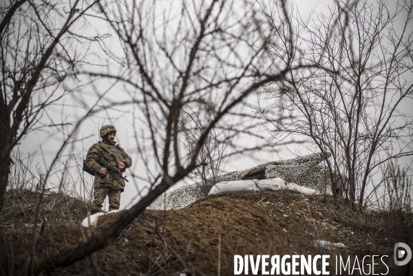 Un village sur la ligne de front ukrainienne.