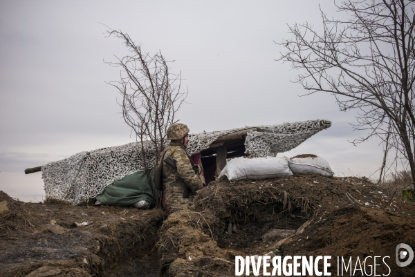 Un village sur la ligne de front ukrainienne.