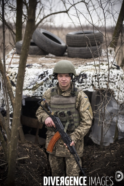 Un village sur la ligne de front ukrainienne.