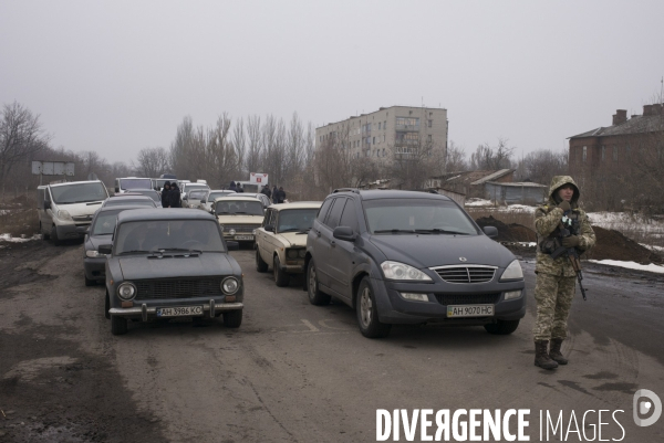 Un village sur la ligne de front ukrainienne.