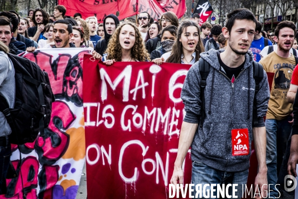 Manifestation Cheminots / Etudiants