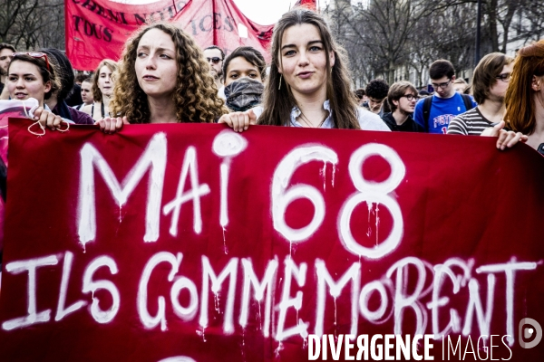 Manifestation Cheminots / Etudiants