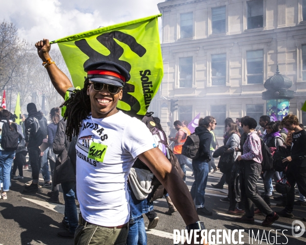 Manifestation Cheminots / Etudiants