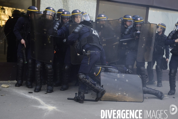 Manifestation Interprofessionnel Paris  Interprofessional Demonstration Paris