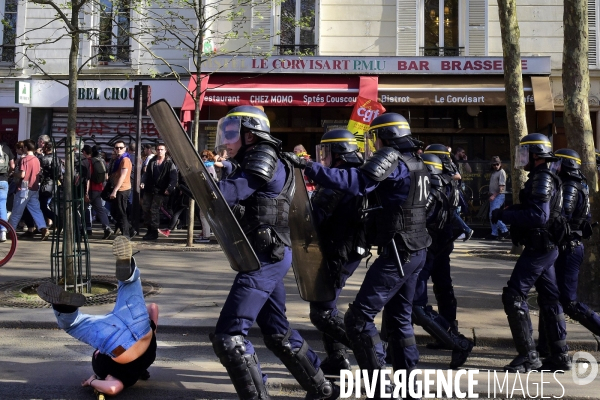 Manifestation Interprofessionnel Paris  Interprofessional Demonstration Paris