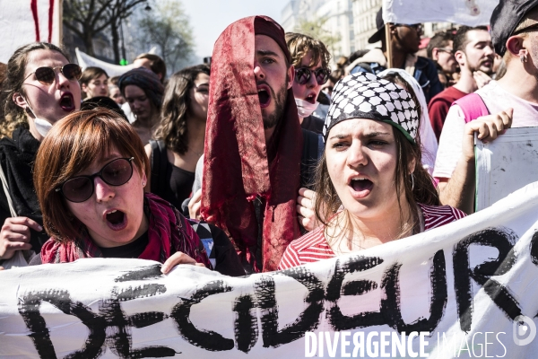 Grève à la SNCF, Manifestation interprofessionnelle.