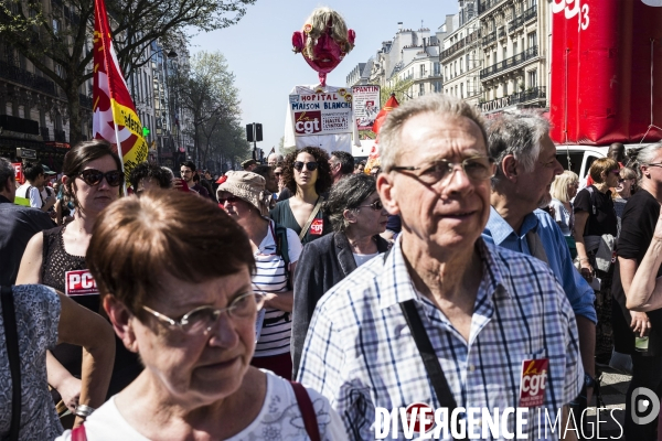 Grève à la SNCF, Manifestation interprofessionnelle.