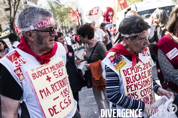 Grève à la SNCF, Manifestation interprofessionnelle.