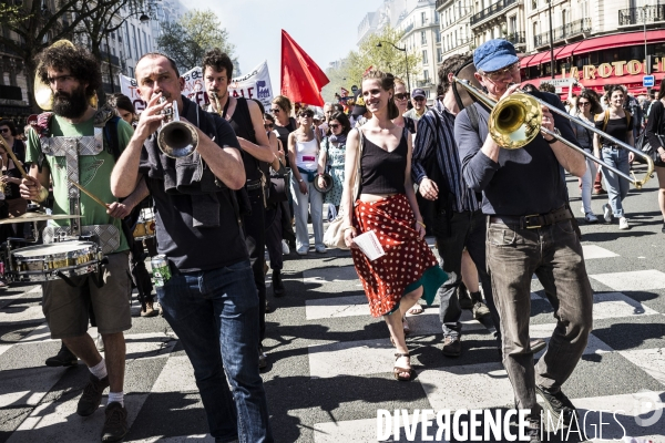 Grève à la SNCF, Manifestation interprofessionnelle.