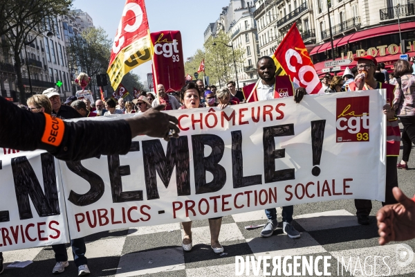 Grève à la SNCF, Manifestation interprofessionnelle.