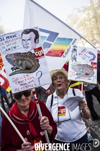 Grève à la SNCF, Manifestation interprofessionnelle.