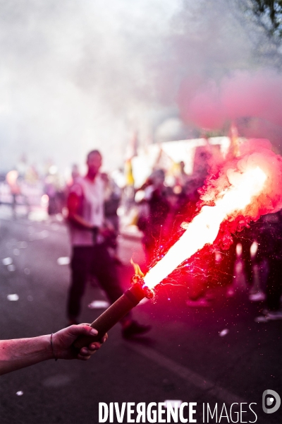 Grève à la SNCF, Manifestation interprofessionnelle.