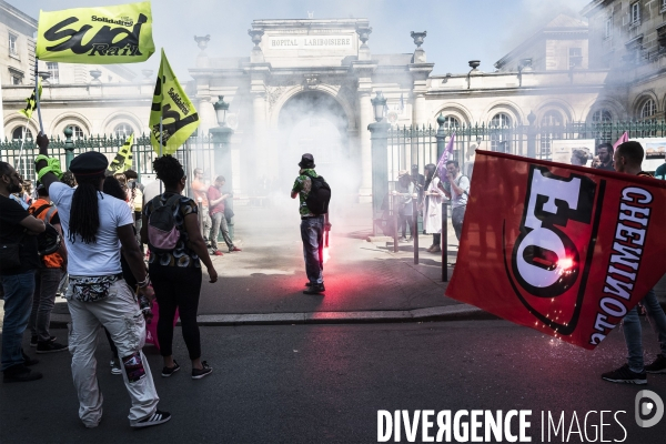 Grève à la SNCF, Manifestation interprofessionnelle.