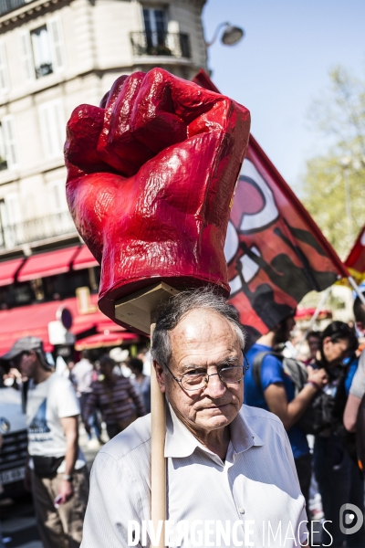 Grève à la SNCF, Manifestation interprofessionnelle.