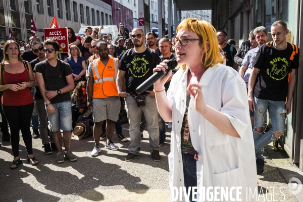 Grève à la SNCF, Manifestation interprofessionnelle.