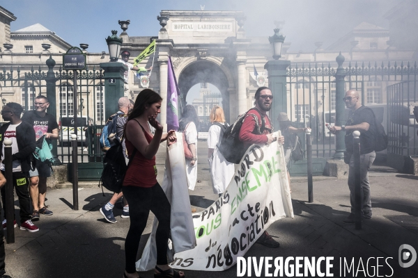 Grève à la SNCF, Manifestation interprofessionnelle.