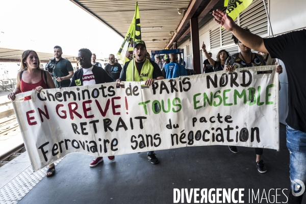 Grève à la SNCF, Manifestation interprofessionnelle.