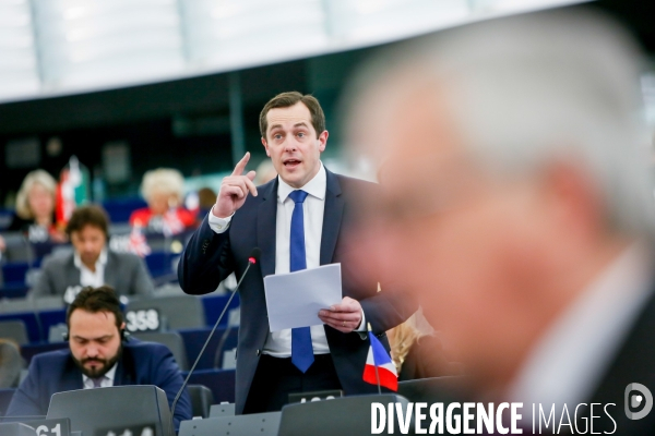 Emmanuel Macron au Parlement Européen de Strasbourg