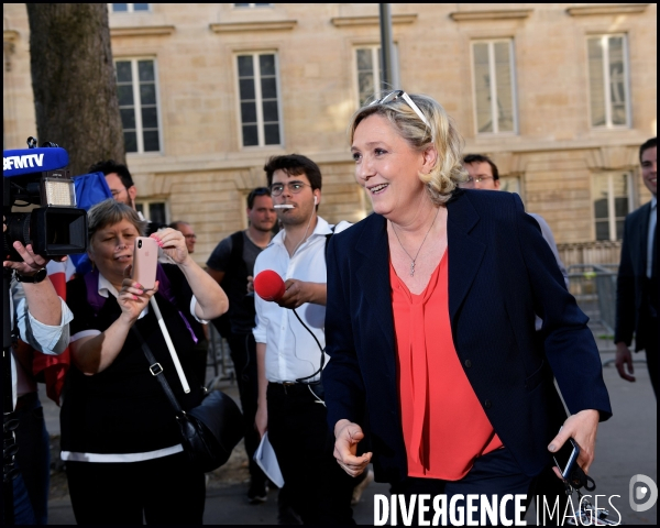 Manifestation anti immigration du FN devant l Assemblée