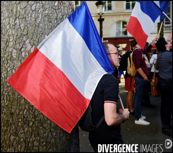 Manifestation anti immigration du FN devant l Assemblée