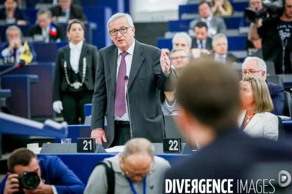 Emmanuel Macron au Parlement Européen de Strasbourg