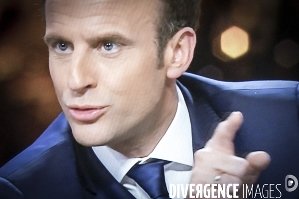 Emmanuel Macron interviewé par Edwy Plenel et Jean-Jacques Bourdin sur BFM