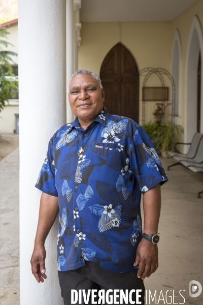 Roch Apikaoua, vicaire général de l archidiocèse de Nouméa, Nouvelle-Calédonie