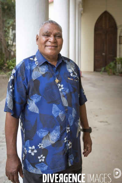 Roch Apikaoua, vicaire général de l archidiocèse de Nouméa, Nouvelle-Calédonie