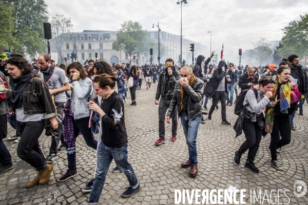 1er Mai 2018 sous les Gaz Lacrymongenes