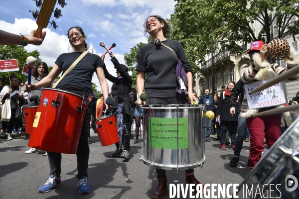 Journée de manifestation du 1er mai 2018 à Paris.
