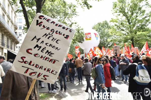 Journée de manifestation du 1er mai 2018 à Paris.