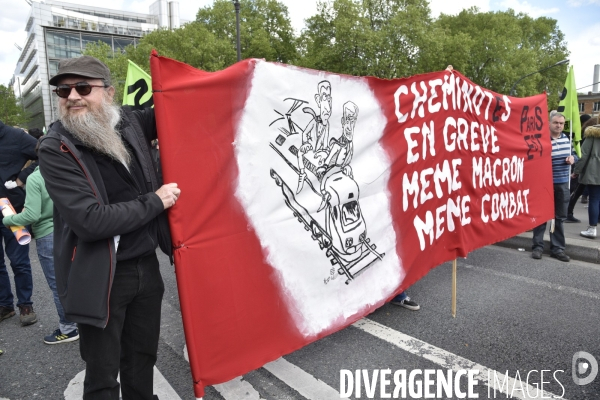 Journée de manifestation du 1er mai 2018 à Paris.