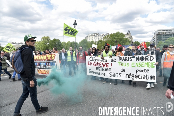 Journée de manifestation du 1er mai 2018 à Paris.