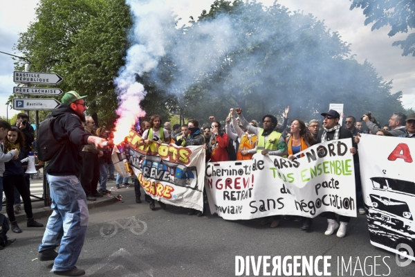 Journée de manifestation du 1er mai 2018 à Paris.