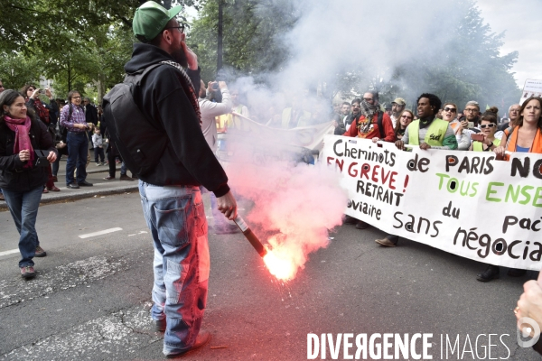 Journée de manifestation du 1er mai 2018 à Paris.