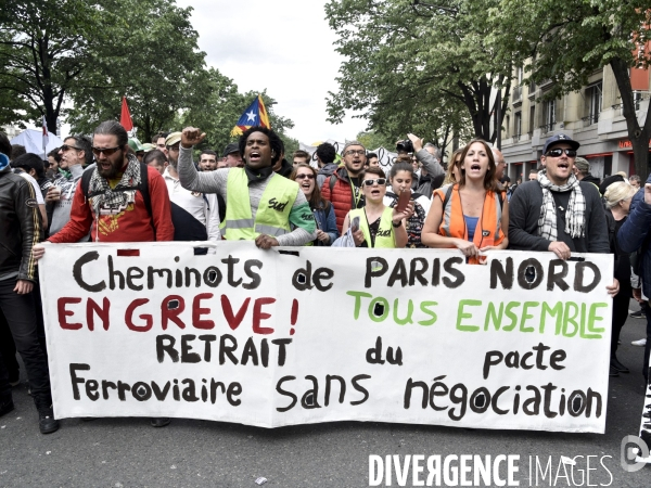 Journée de manifestation du 1er mai 2018 à Paris.