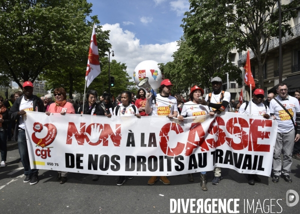 Journée de manifestation du 1er mai 2018 à Paris.