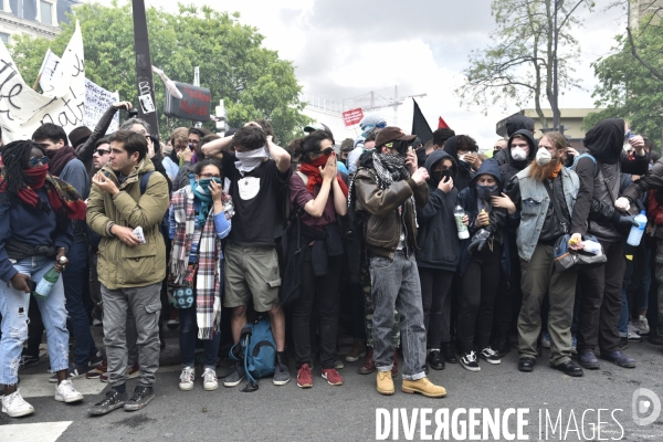 Journée de manifestation du 1er mai 2018 à Paris.