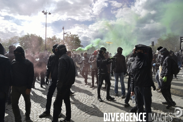 Journée de manifestation du 1er mai 2018 à Paris.