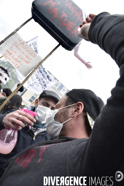 Journée de manifestation du 1er mai 2018 à Paris.