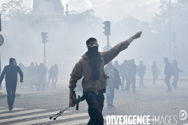 Journée de manifestation du 1er mai 2018 à Paris.